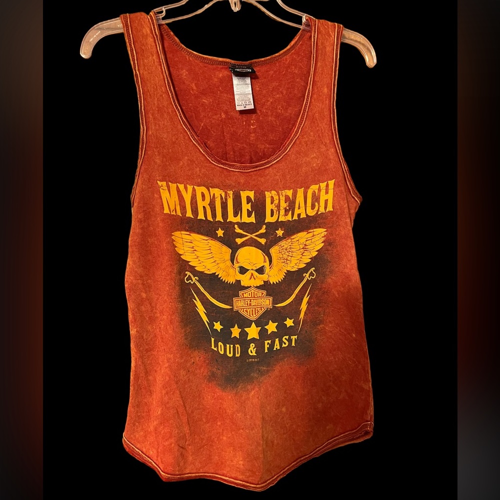 Harley Davidson tank top.
